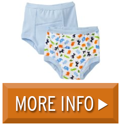  Green Sprouts Boysbaby Infant Training 2 Pack Underwear, Blue, 3T